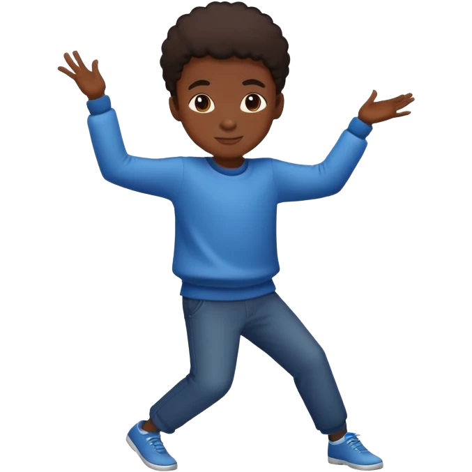 Black kid dancing  emoji