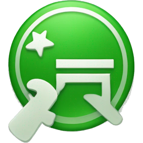 Green tick of whatsapp  emoji