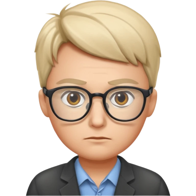 create a realistic emoji showing logistic person planing something emoji