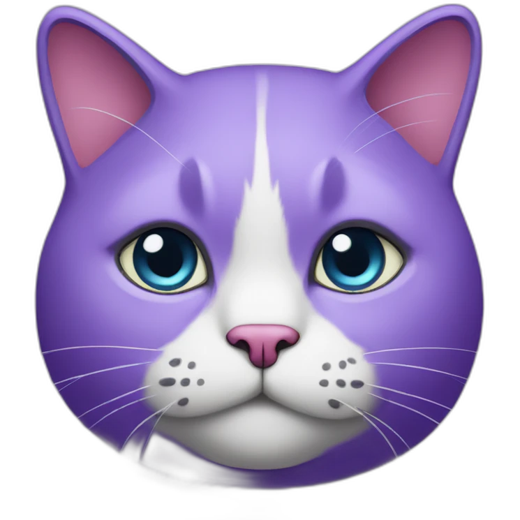 purple-fat-cat emoji