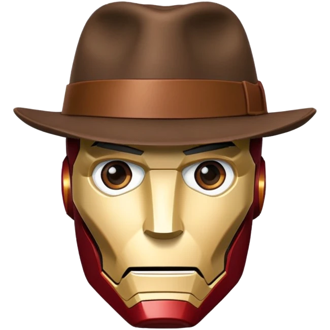 iron man with a fedora emoji