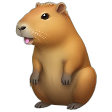 rainbow capybara emoji