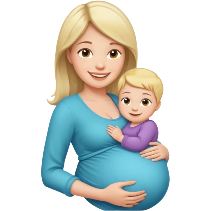 heavily pregnant woman emoji