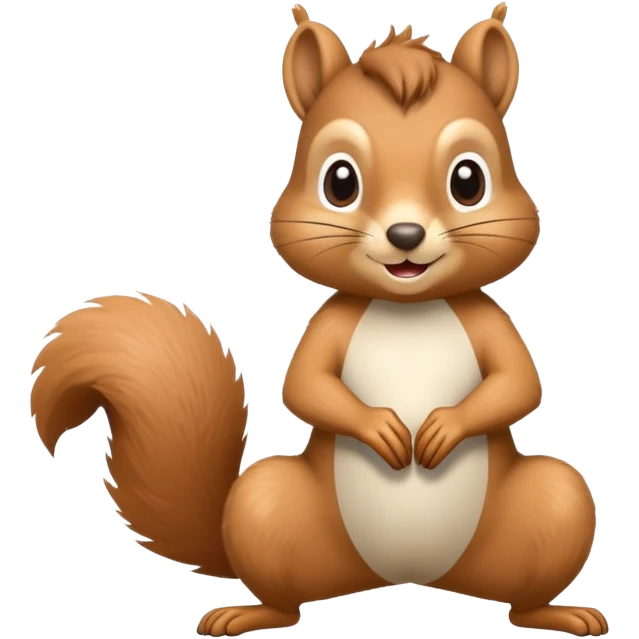 Squirrel doing Pilates  emoji