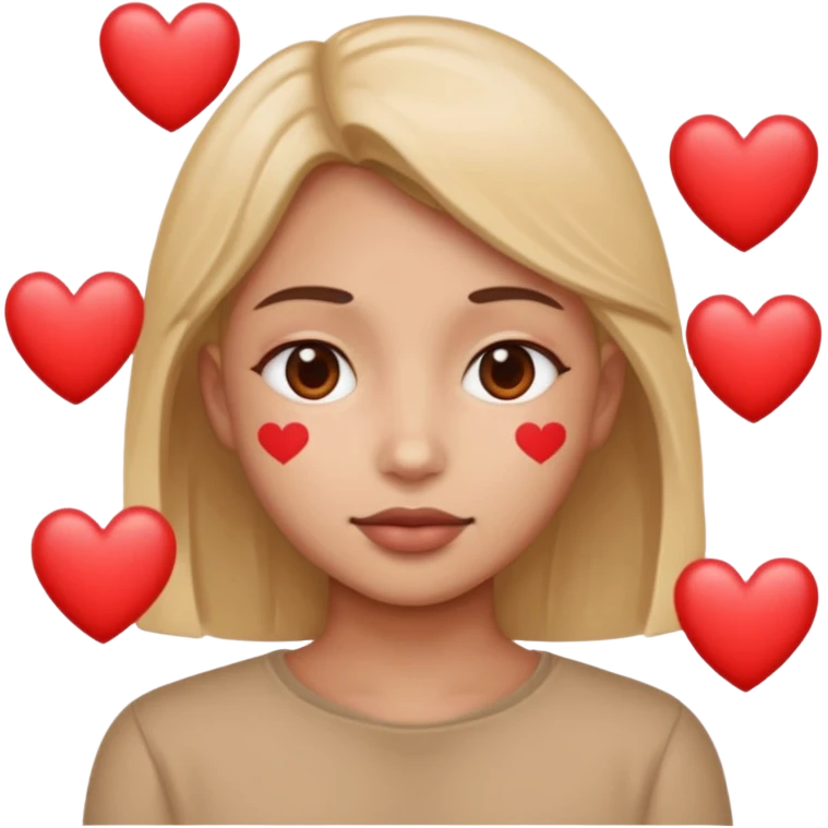 I just need these two emojis to be combined 🙄🥰. Like use this emoji: 🙄 but add the hearts surrounding it like this emoji: 🥰 emoji