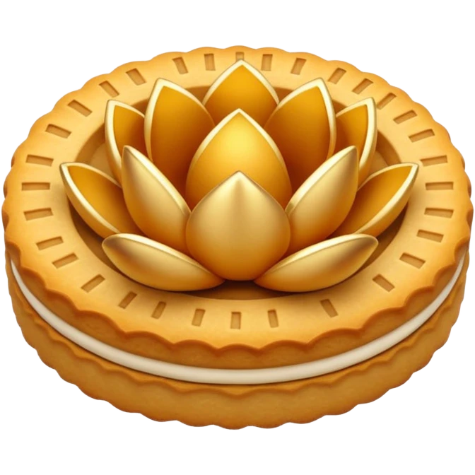 lotus biscuit emoji