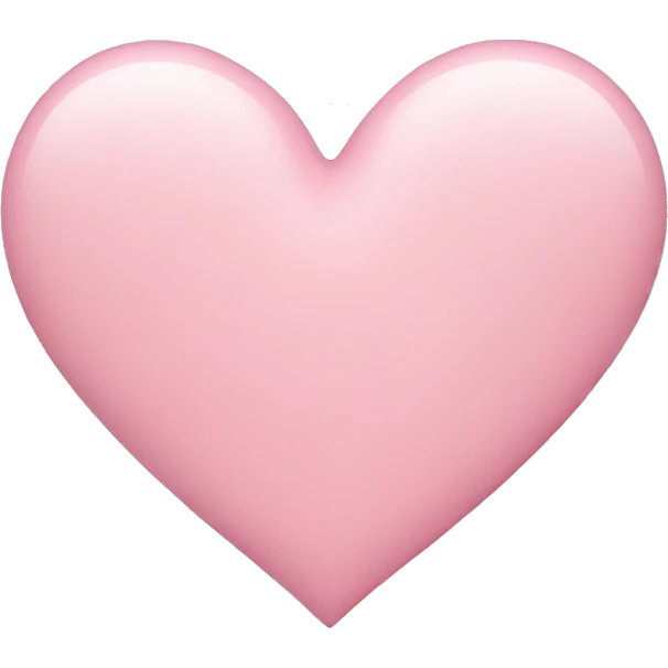 Pastel pink heart emoji