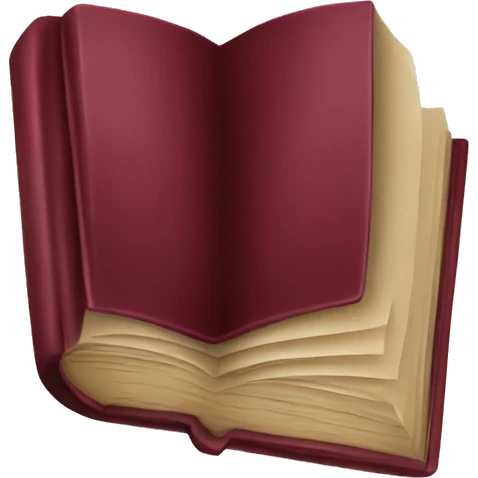 burgundy book emoji