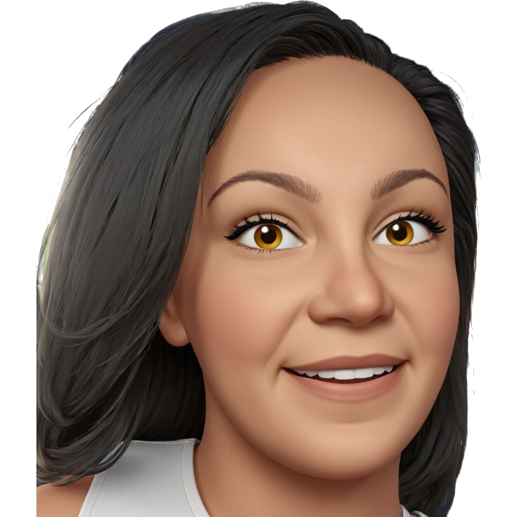 smiling girl with car emoji