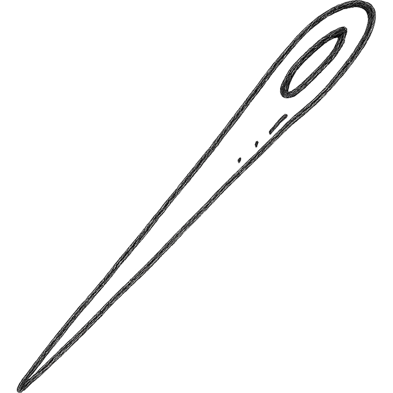 sewing needle with a hole emoji