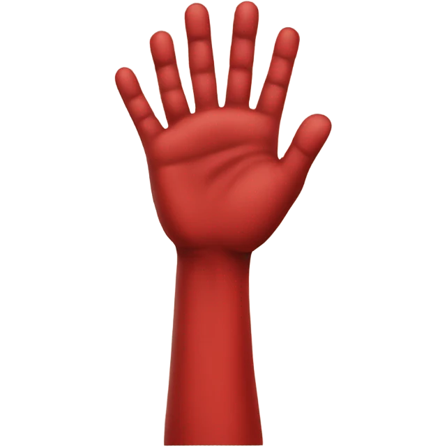 red hand, no arm. red hand of ulster emoji