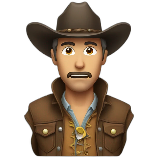 salivating cowboy emoji