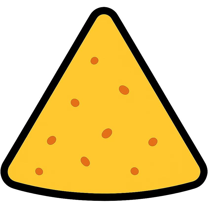 colored tortilla chip icon emoji