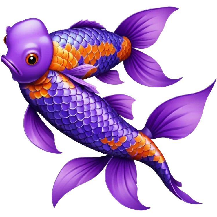 Koi Fish purple  emoji