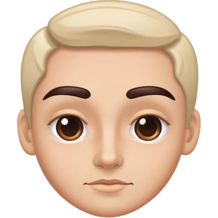 Laminated eyebrows emoji