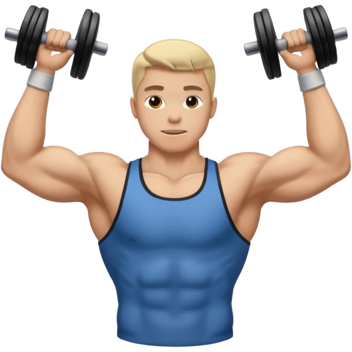 haltère élévation latérales, image de côté emoji