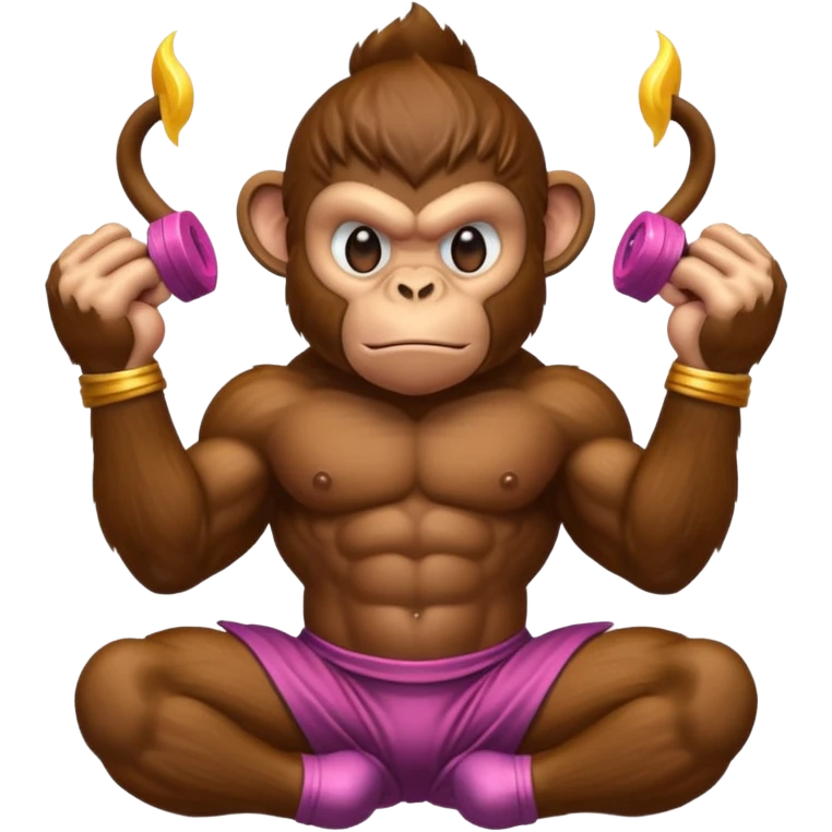 A monkey on steroids about to eat poop like galactus emoji