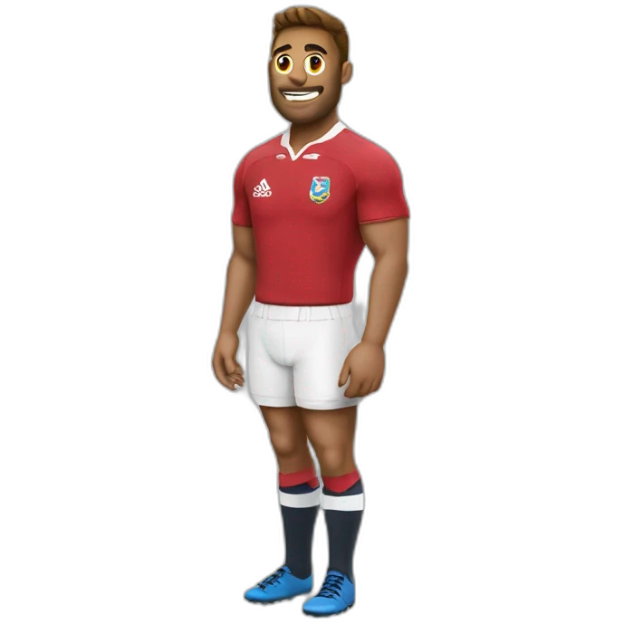 Un rugbyman qui fait une passe emoji