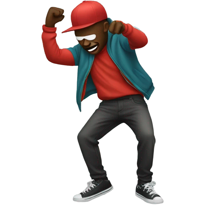 Guy dabbing emoji