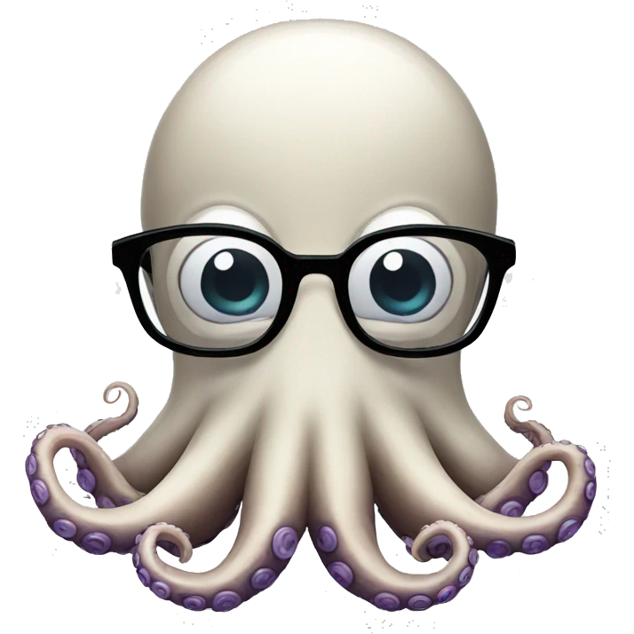octopus with glasses emoji