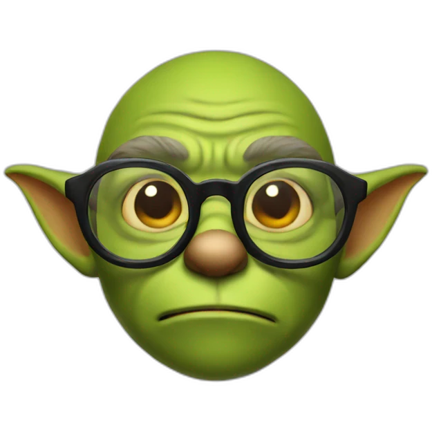 goblin with glasses emoji