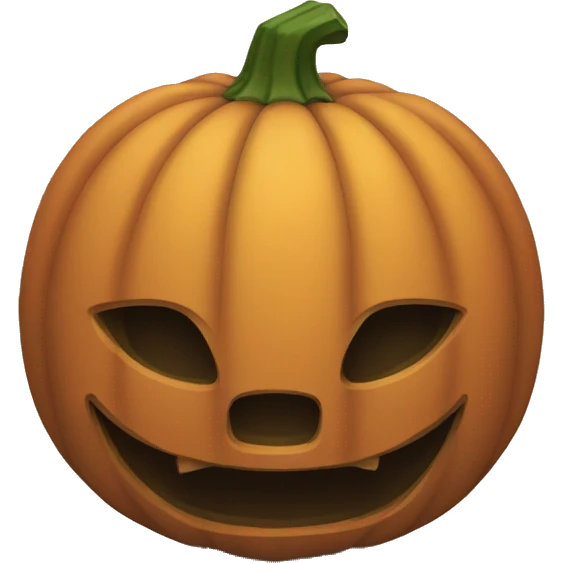 Plain pumpkin emoji