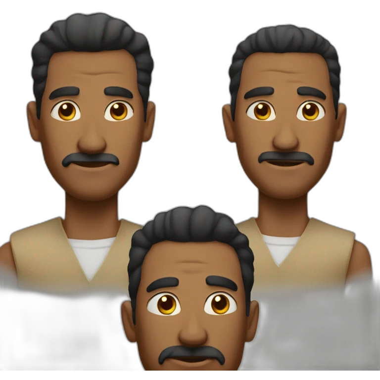 three strong men emoji