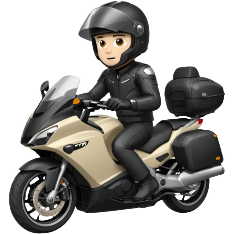 Le tapeur Jul avec la moto tmax emoji