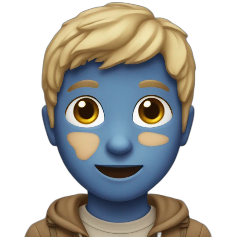 Niño lleno de tierra emoji