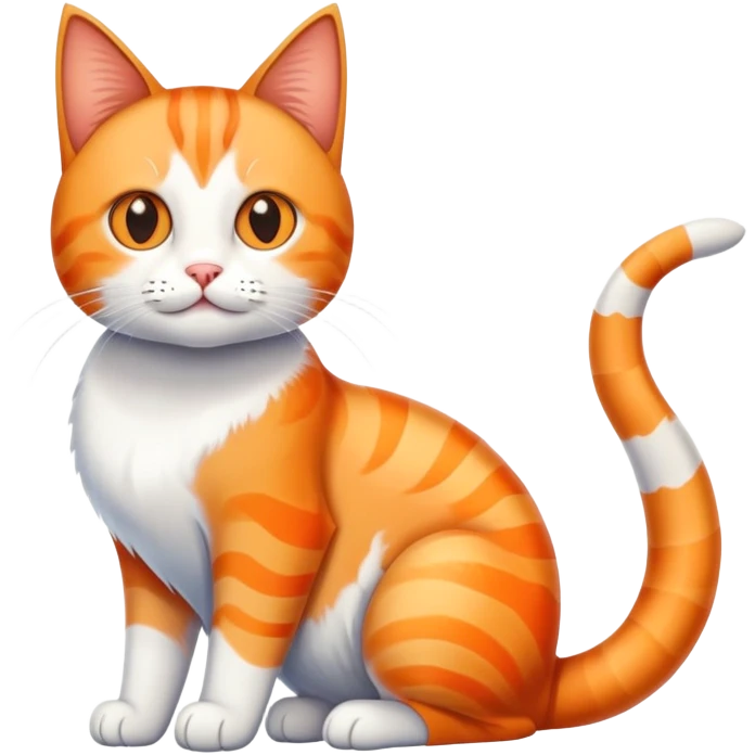 Cat with human paws and fish tail  emoji