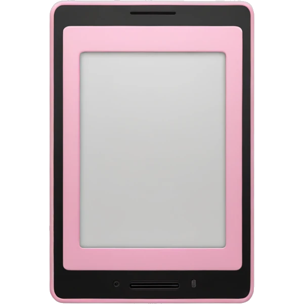 kindle light pink with white screen  emoji