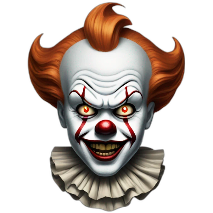 Pennywise the clown Mad face emoji