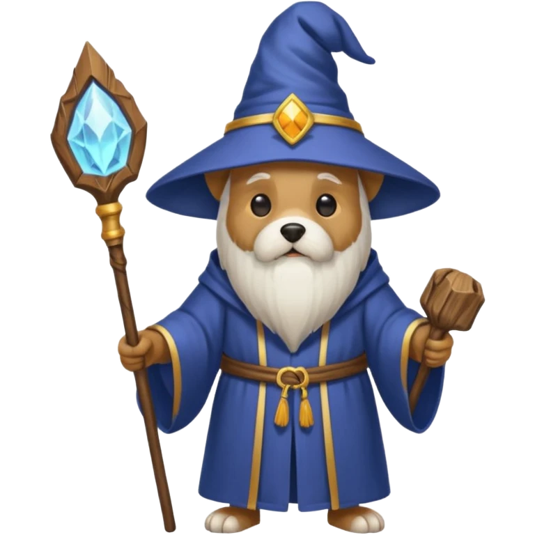 Dog wizard emoji