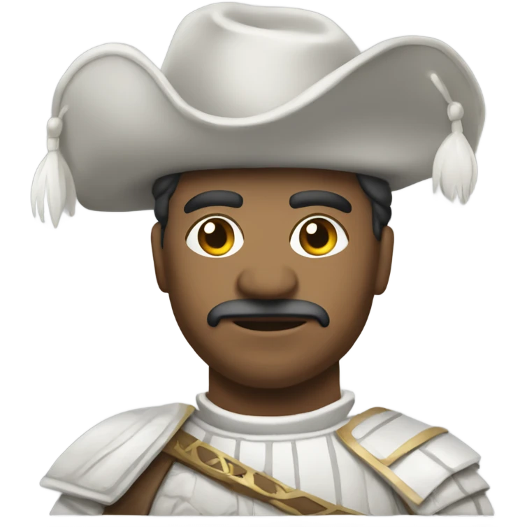Conquistador all white ancestor emoji
