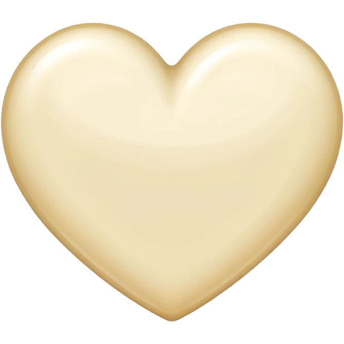 Creamy heart emoji