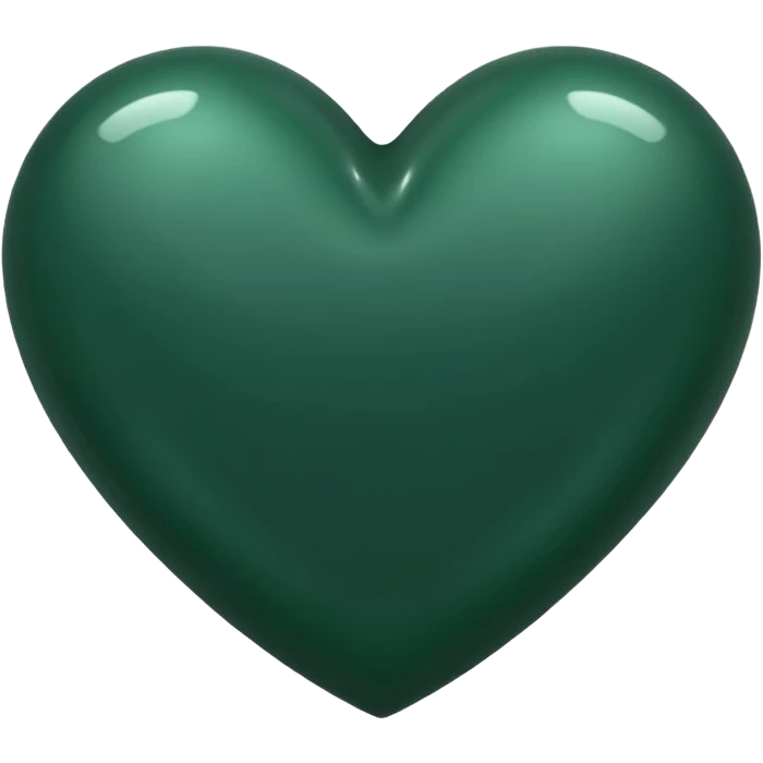 koyu yeşil kalp emoji