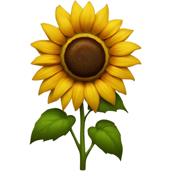 a sunflower and a rose  emoji