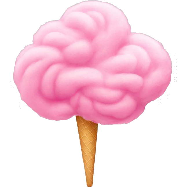 pink cotton candy emoji