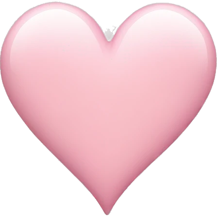 Light pink heart emoji