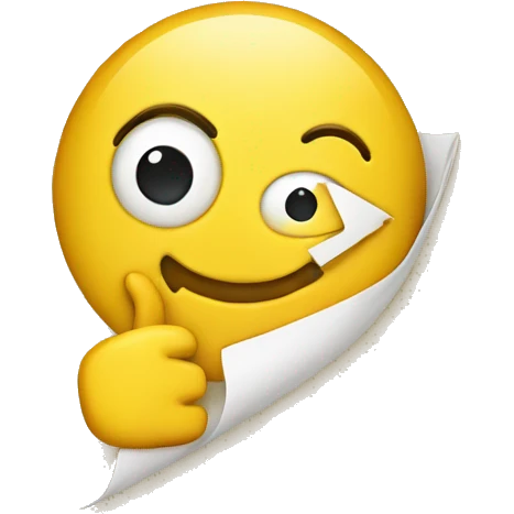 yellow emoji holding map emoji