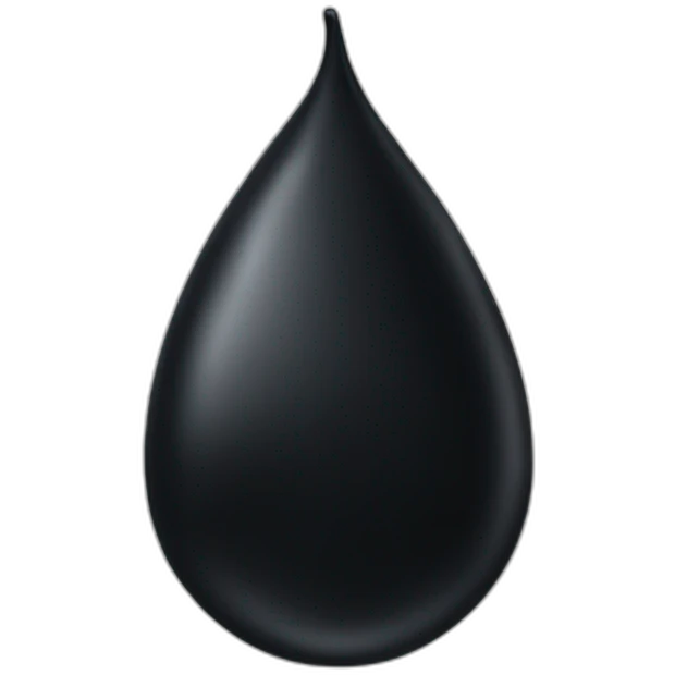 Black drop emoji