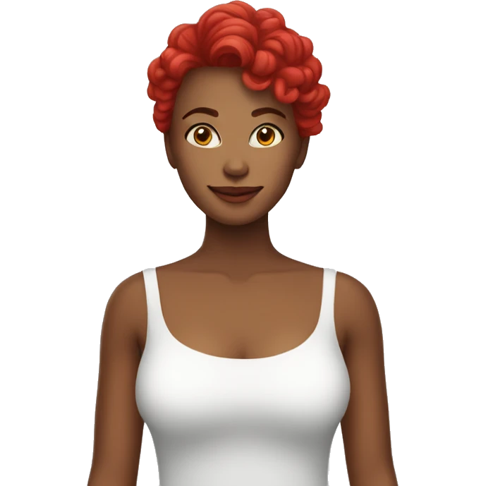 Mulher de cabelo vermelho emoji