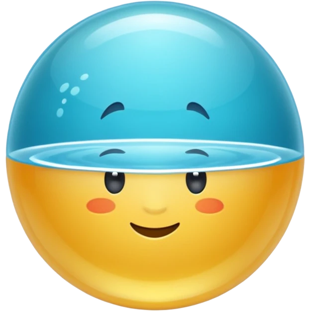 aqua color sphere emoji