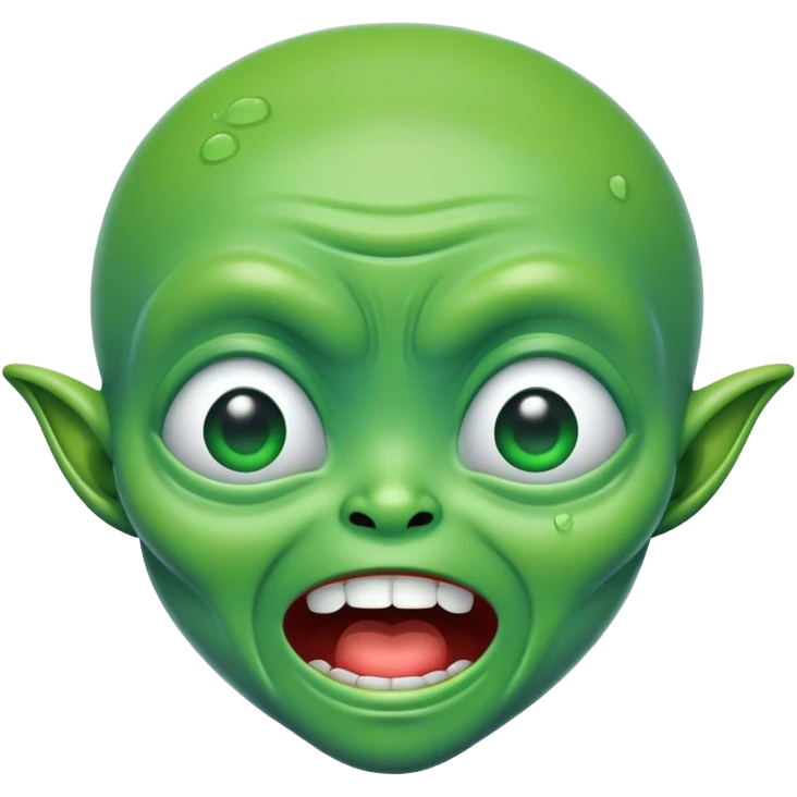 Alien crying laughing emoji