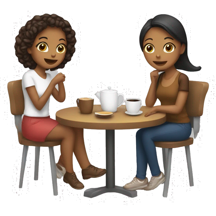 Amigas , chismositas y café  emoji