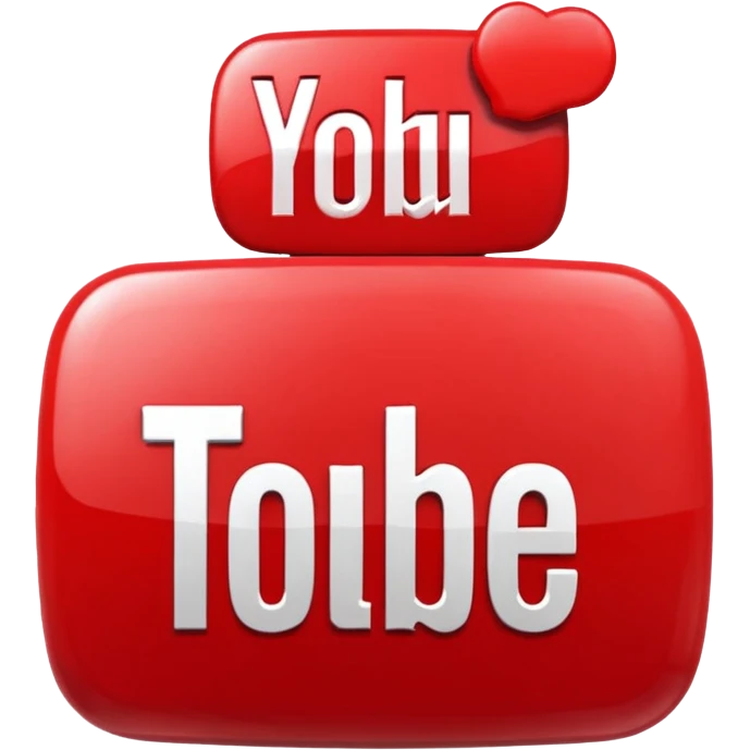 YouTube logo emoji