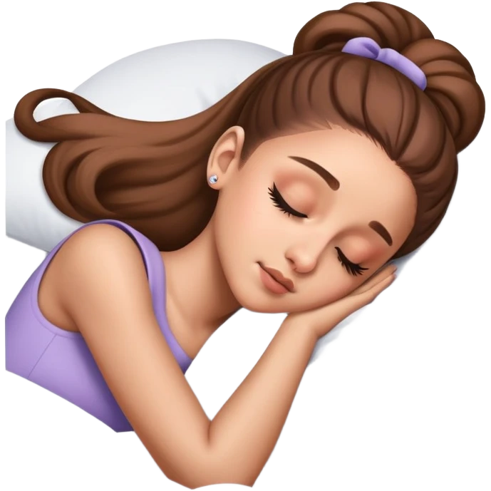 Ariana Grande sleeping emoji