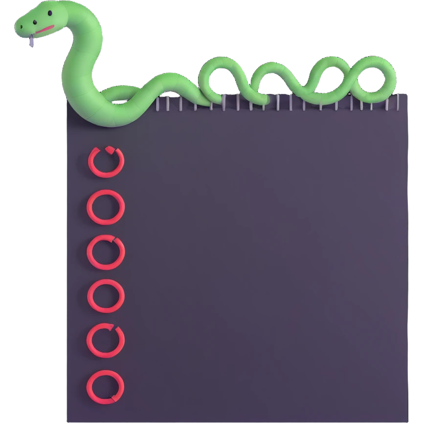 long curling to-do list paper looping up and down like a snake with tiny checkboxes fading into distance emoji