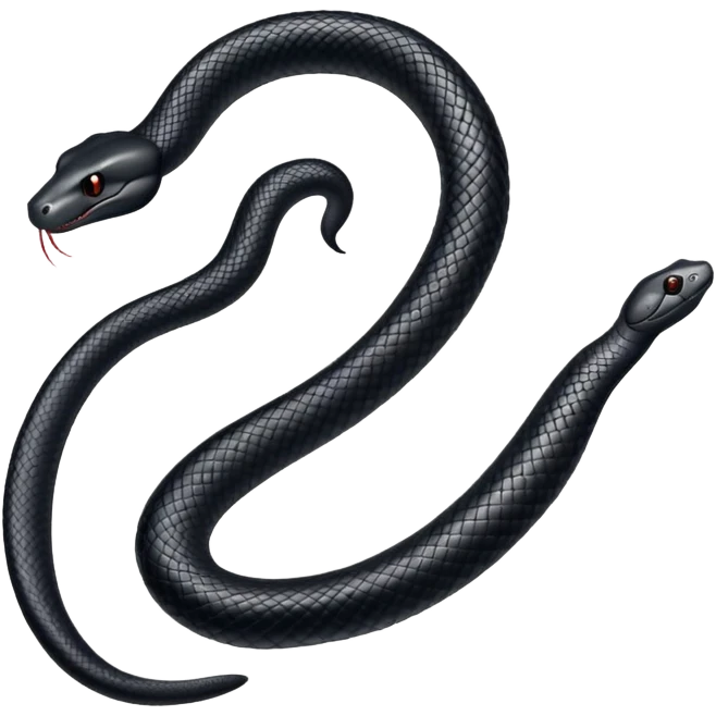 black snake with “SVRNA” written on body emoji