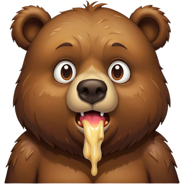 Barf bear emoji